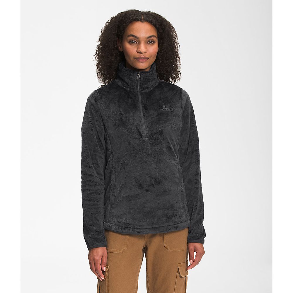 The North Face Pullover Womens Australia - The North Face Osito ¼ Zip Grey Snow (KYN-749238)